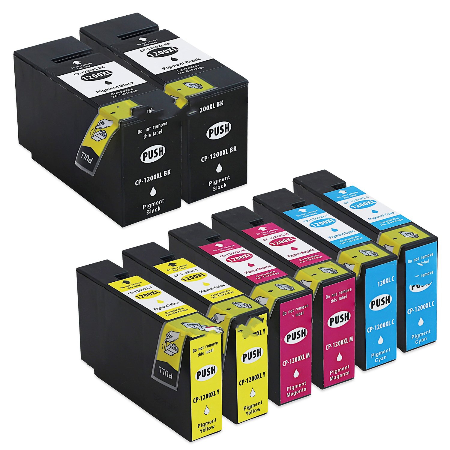 Compatible Canon PGI-2200XL2B2CMY High Yield Inkjet Combo Pack (2-BK/2-C/M/Y)