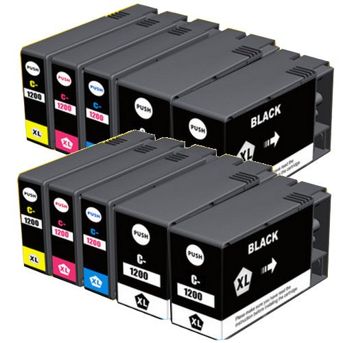 Compatible Canon PGI-1200XL4B2CMY High Yield Inkjet Combo Pack (4-BK/2-C/M/Y)