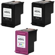 Compatible HP NO. 60XL Inkjet Combo Pack (2-BLK/1-CLR) (SD518AN)
