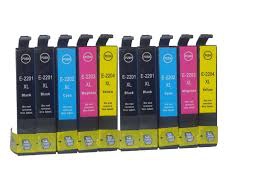 Remanufactured Epson NO. 220XL Inkjet Combo Pack (4-BK/2-C/M/Y) (T220XL1204B2C2M2Y)