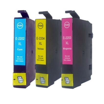 Remanufactured Epson NO. 220XL Inkjet Combo Pack (C/M/Y) (T220XL520)