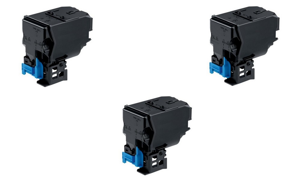 Compatible Konica Minolta bizhub C25 Black Toner Cartridge (3/PK-6000 Page Yield) (TNP27K3PK) (A0X51333PK)