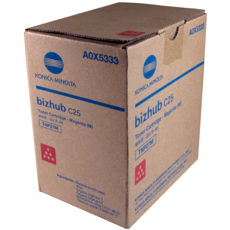 Konica Minolta bizhub C25 Magenta Toner Cartridge (6000 Page Yield) (TNP27M) (A0X5333)
