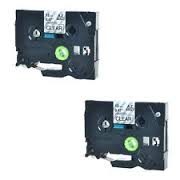 Compatible Brother Black on Clear Laminated P-Touch Label Tape (2/PK-1/2in X 26.25Ft.) (TZE-1312PK)