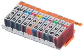 Compatible Canon PGI-9 Color Ink Combo (BK/C/M/Y/R/G/GY/PB/PC/PM) (1033B005)
