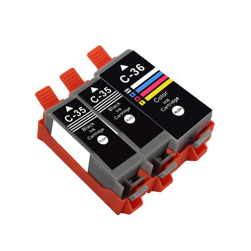 Compatible Canon PGI-35/CLI-36 Inkjet Combo Pack (2-Black/1-Color) (1509B007)