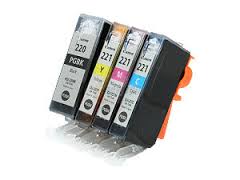 Compatible Canon PGI-220/CLI-221 Inkjet Combo Pack (BK/C/M/Y) (2945B011)