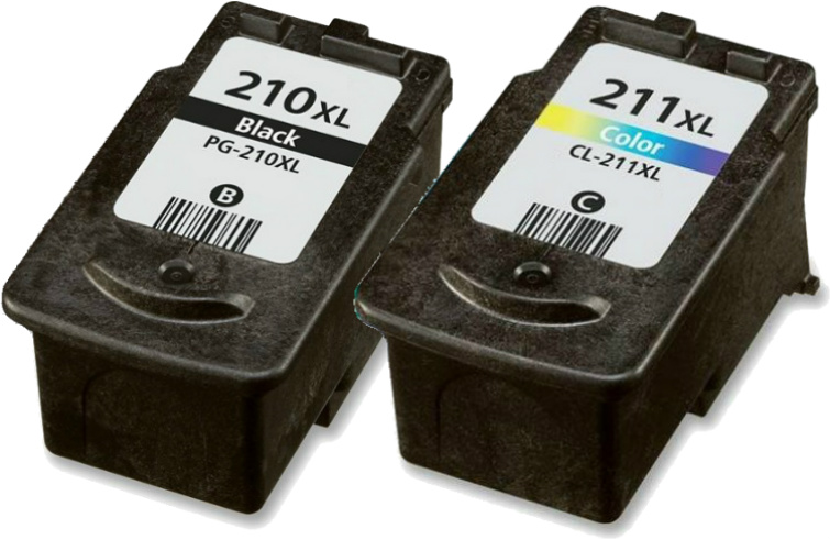 Compatible Canon CL-211XL/PG-210XL Inkjet Combo Pack (Black/Color) (2973B004AA)