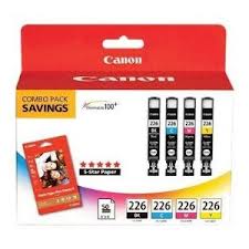 Canon CLI-226MP Inkjet Combo Pack (BK/C/M/Y/Paper) (4546B007)