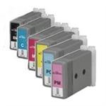 Compatible Canon W7250 Inkjet Combo Pack (BK/C/M/Y/LC/LM) (130 ML-2200 Page Yield) (BCI-1401MP)