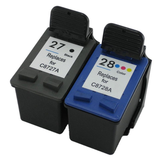 Compatible HP NO. 27/28 Inkjet Combo Pack (Black/Color) (C9323FN)