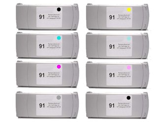 Compatible HP NO. 91 Inkjet Combo Pack (3/PK-MBK/PBK/GY/C/M/Y/PC/PM) (C948MP)
