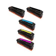 Compatible HP NO. 125A Toner Cartridge Combo Pack (2-BK/1-C/M/Y) (CB542B1CMY)