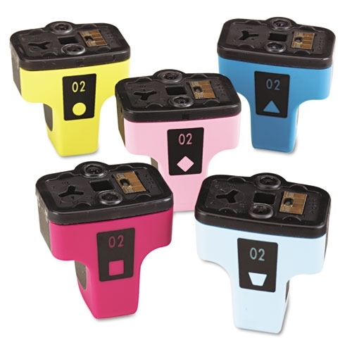 Compatible HP NO. 02 Inkjet Combo Pack (C/M/Y/LC/LM) (CC604FN)