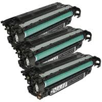 Compatible HP LaserJet Enterprise 700 Color MFP M775 Black Toner Cartridge (3/PK-13500 Page Yield) (NO. 651A) (CE340A3PK)