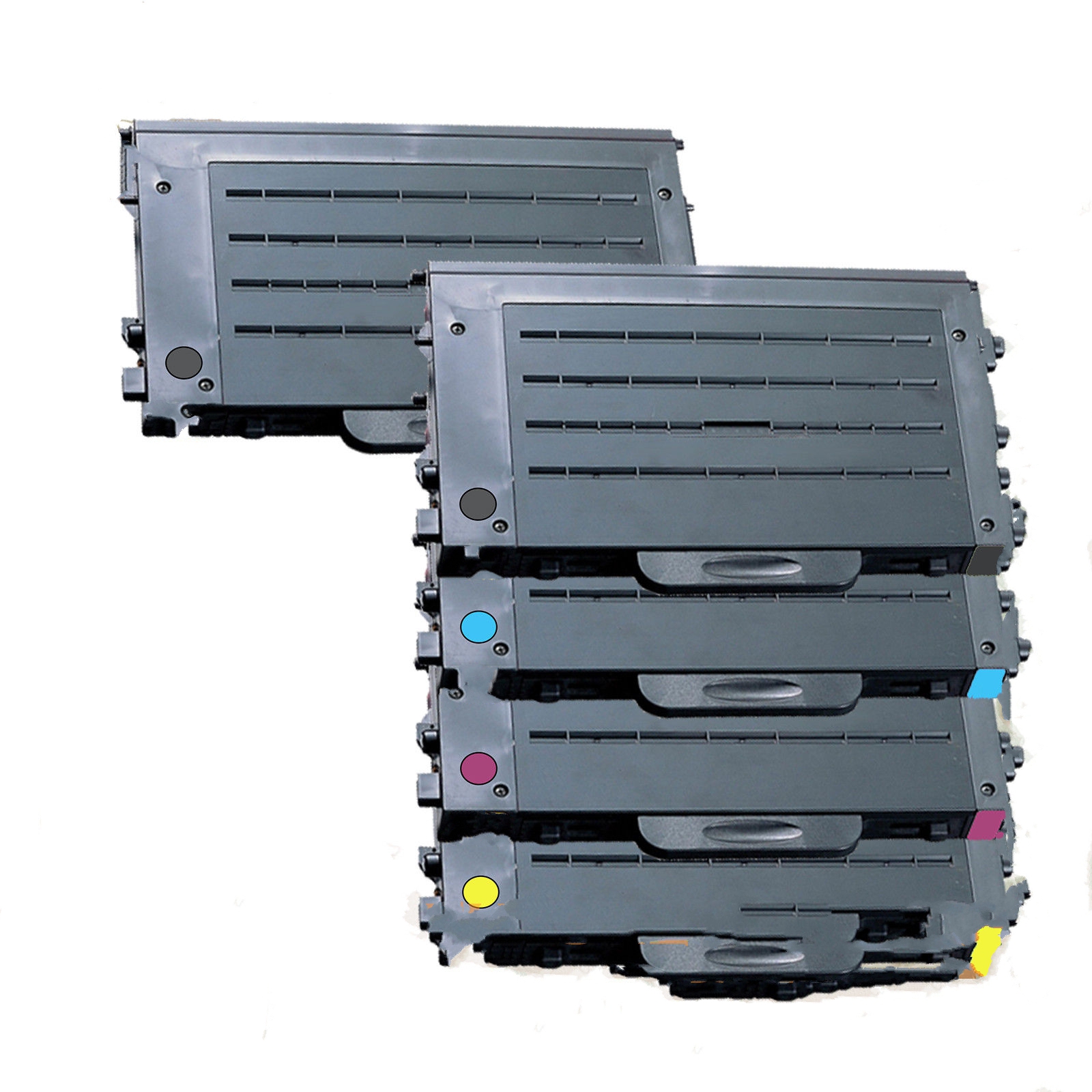 Compatible Samsung CLP-510/515 Toner Cartridge Combo Pack (2-BK/1-C/M/Y) (CLP-510D52B1CMY)
