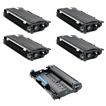 Compatible Brother DR-350/TN-350VB Drum/Toner Value Combo Pack (1ea-Drum -12000 Page Yield/4ea-Toners-2500 Page Yield)