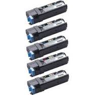 Compatible Dell 2150/2155 Toner Cartridge Combo Pack (2-BK/1-C/M/Y) (2B1CMY2155)