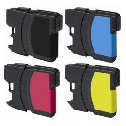Compatible Brother LC-614PK Inkjet Combo Pack (BK/C/M/Y)