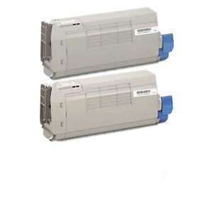 Compatible Okidata CX-2032MFP Black Toner Cartridge (2/PK-6000 Page Yield) (TYPE C8) (433244772PK)