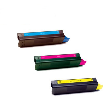Compatible Okidata C6150/MC-560 Toner Cartridge Combo Pack (C/M/Y) (4386571CMY)