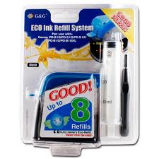 Premiere NR-PG210 Black Refill Kit (8 Refills) - Equivalent to Canon PG-210