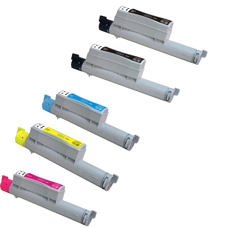 Compatible Xerox Phaser 6360 High Capacity Toner Cartridge Combo Pack (2-BK/1-C/M/Y) (106R012HC2B1CMY)