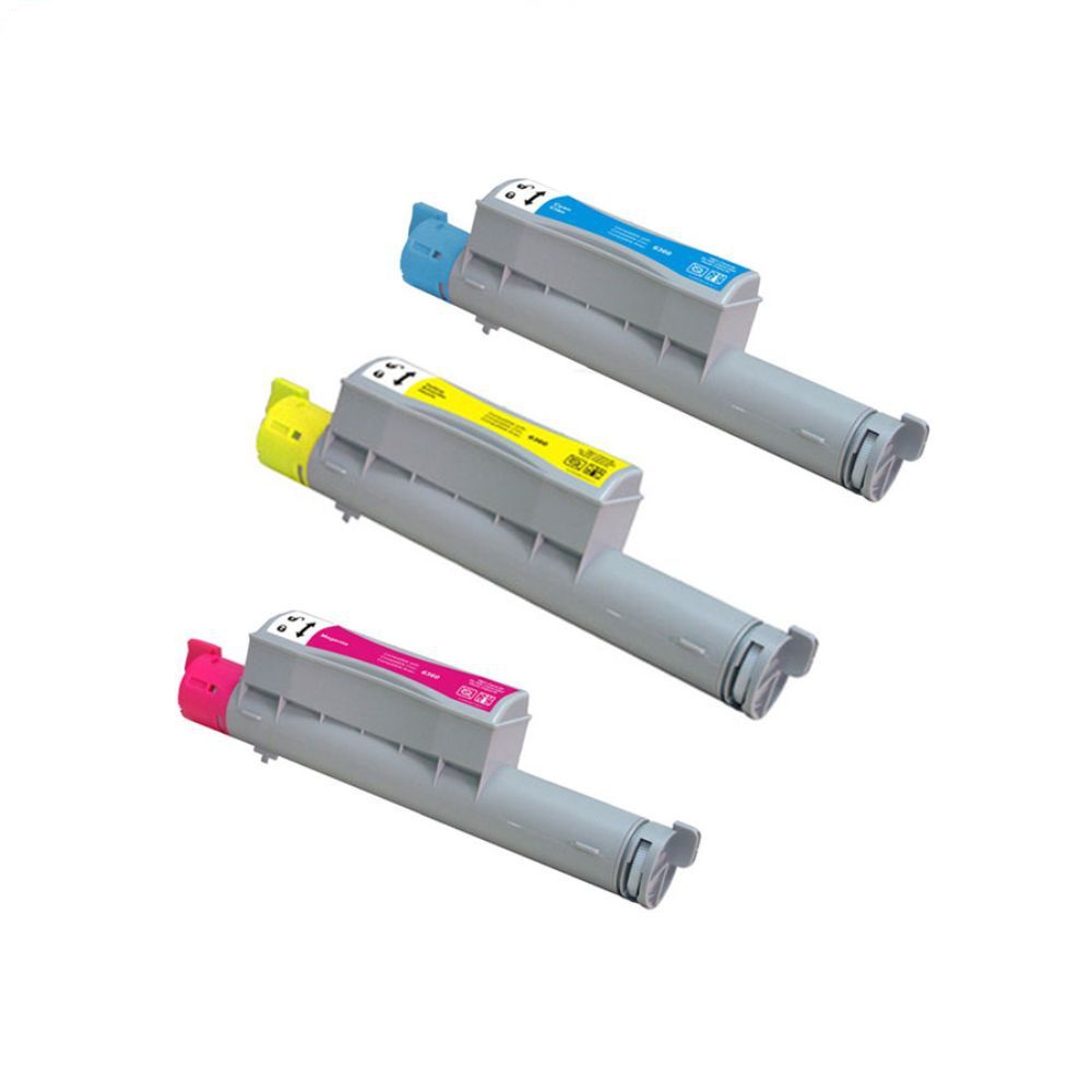 Compatible Xerox Phaser 6360 High Capacity Toner Cartridge Combo Pack (C/M/Y) (106R012HCCMY)