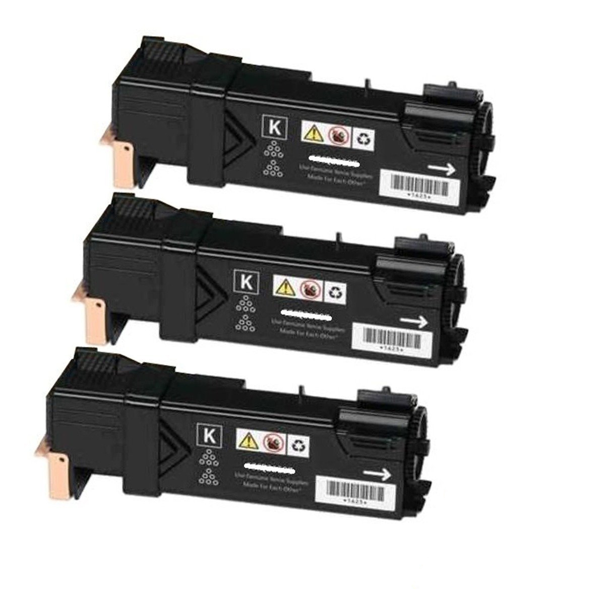 Compatible Xerox Phaser 6500 Black Toner Cartridge (3/PK-3000 Page Yield) (106R015973PK)