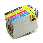 Remanufactured Epson Stylus C64/66/86 Inkjet Combo Pack (BK/C/M/Y) (T044120-BCS)