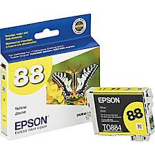 Epson NO. 88 DURABrite Yellow Inkjet (165 Page Yield) (T088420)