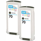 Compatible HP NO. 70 Matte Black Inkjet (2/PK-130 ML) (CB339A)