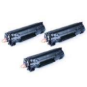 Compatible HP Color LaserJet CP-5225 Black Toner Cartridge (3/PK-7000 Page Yield) (NO. 307A) (CE740A3PK)