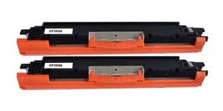 Compatible HP Color LaserJet Pro M176/177 Black Toner Cartridge (2/PK-1300 Page Yield) (NO. 130A) (CF350AD)