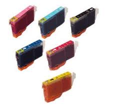 Compatible Canon CLI-8 Inkjet Combo Pack (BK/C/M/Y/PC/PM) (CLI-8MP)