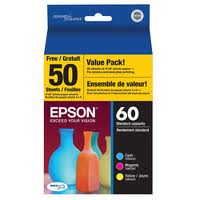 Epson Stylus C68/88 Color Inkjet Combo Pack (C/M/Y/Paper) (T060520VP)