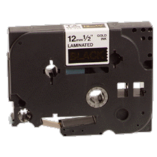 Brother Black on Flourescent Orange P-Touch Label Tape (1in X 26.2Ft.) (TZ-B51)