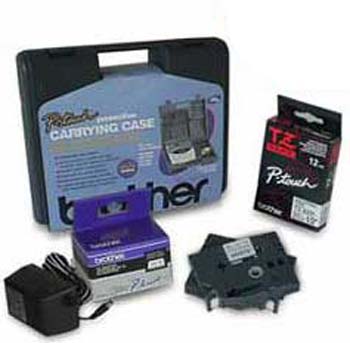 Brother Black on Blue P-Touch Label Tape (1/2in X 25Ft.) (TC-6001)