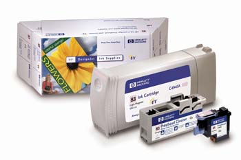 HP NO. 83 UV Light Magenta Printhead Value Pack (Printhead/Inkjet/Cleaner) (C5005A)