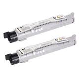 Compatible Dell 5110CN Standard Capacity Black Toner Cartridge (2/PK-10000 Page Yield) (2BK5110SC)