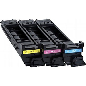 Konica Minolta Magicolor 4650/4695 High-Capacity Toner Cartridge Combo Pack (C/M/Y) (A0DKJ32)