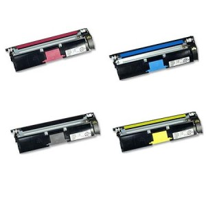 Compatible Konica Minolta Magicolor 2400/2500 Toner Cartridge Combo Pack (BK/C/M/Y) (1710587MP)