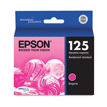 Epson NO. 125 Magenta Inkjet (385 Page Yield) (T125320)