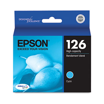 Epson NO. 126 Cyan Inkjet (480 Page Yield) (T126220)