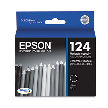 Epson NO. 124 Black Inkjet (200 Page Yield) (T124120)