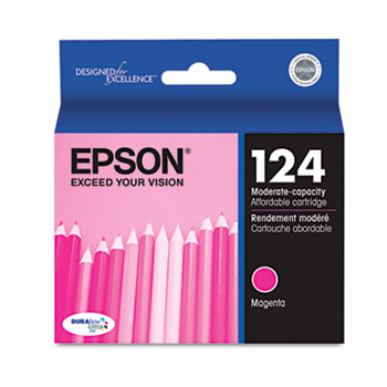 Epson NO. 124 Magenta Inkjet (220 Page Yield) (T124320)