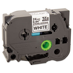 Brother Black on White Industrial P-Touch Label Tape (1in X 26.25Ft.) (TZE-S251)