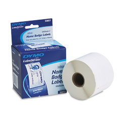 Dymo Adhesive Name Badge Label with Clip Hole (4 x 2-1/4) (250/PK) (30857)