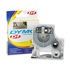 Dymo D1 White on Black Label Tape (1/2in x 23 Ft.) (45021)