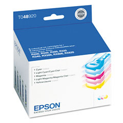 Epson Stylus Photo R300/RX500 Inkjet Combo Pack (C/M/Y/LC/LM) (T048920)